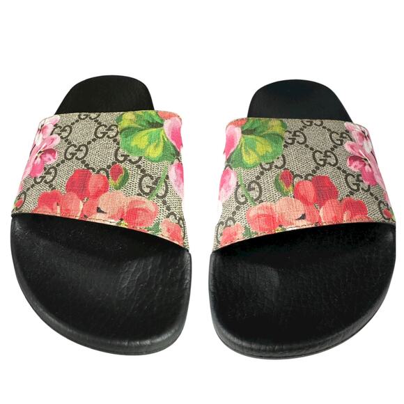 Gucci Monogram Floral Slides - Picture 7 of 8